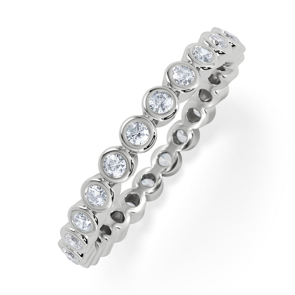 Eternity Ring Emily 18K White Gold Diamond 0.50ct G/Vs